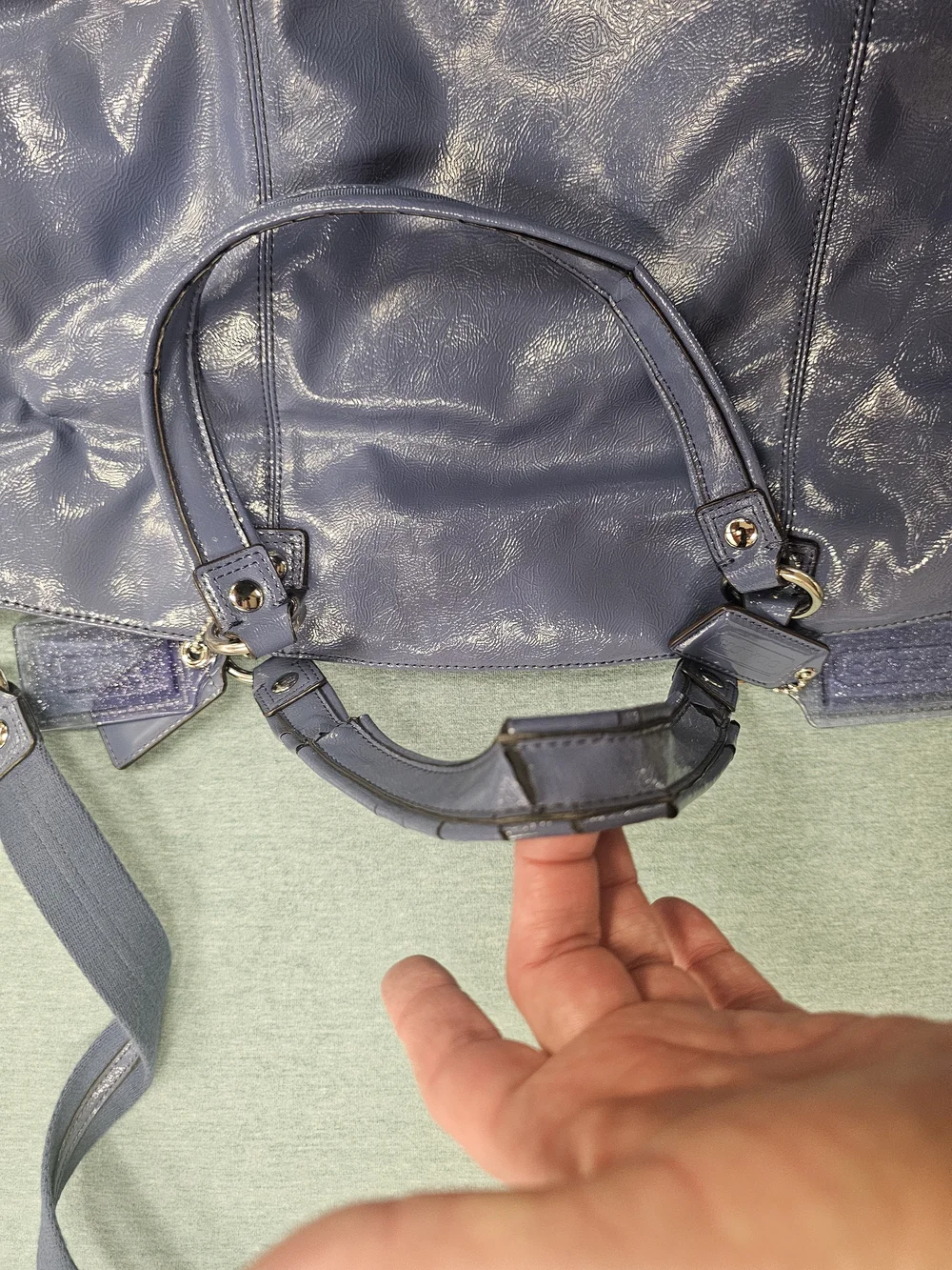 Coach Daisy Liquid Glass Satchel